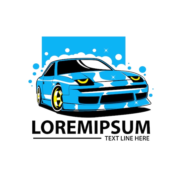 Logotipo do carro de lavagem