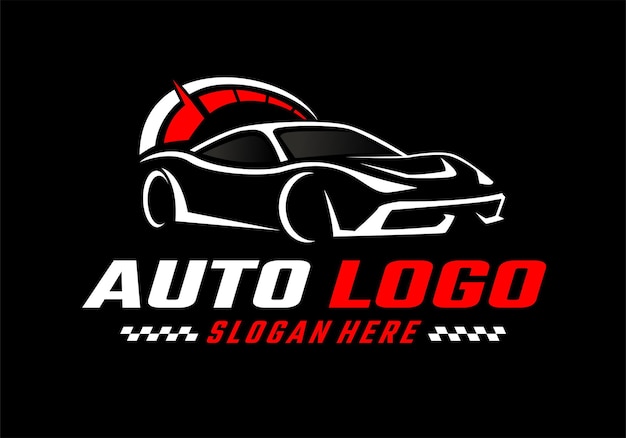 Vetor logotipo do carro de velocidade automotiva