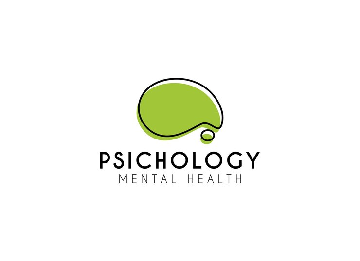 Vetor logotipo do cérebro logotipo moderno do cérebro para o símbolo da psicologia
