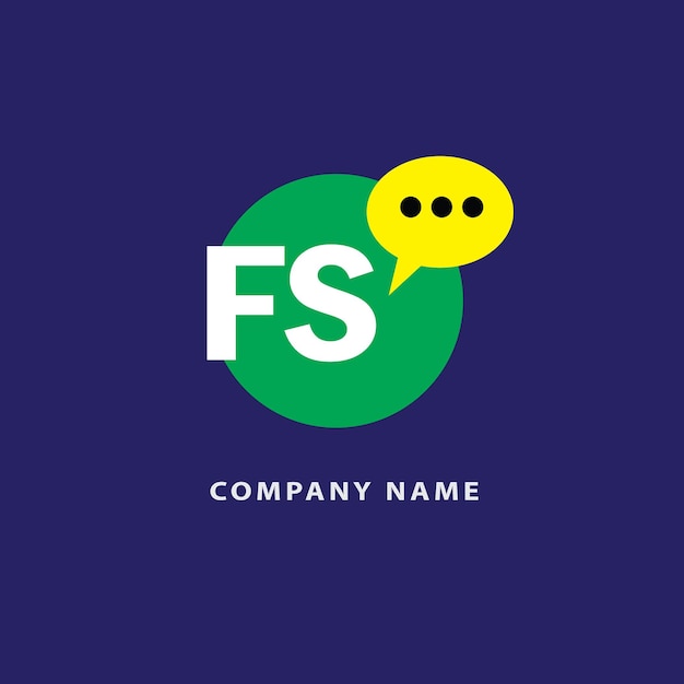 Vetor logotipo do chat para o ícone da empresa