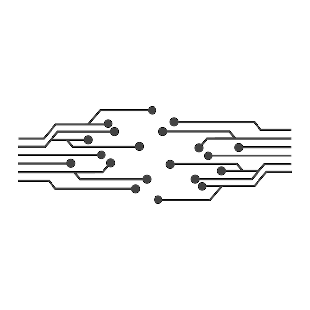 Logotipo do circuito Projeto de ícone de ilustração vetorial de modelo