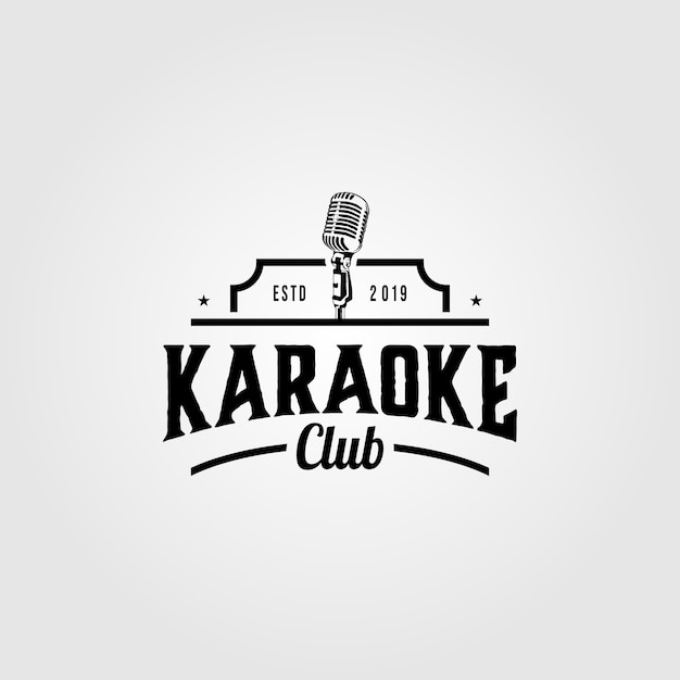 Logotipo do clube de música de karaokê