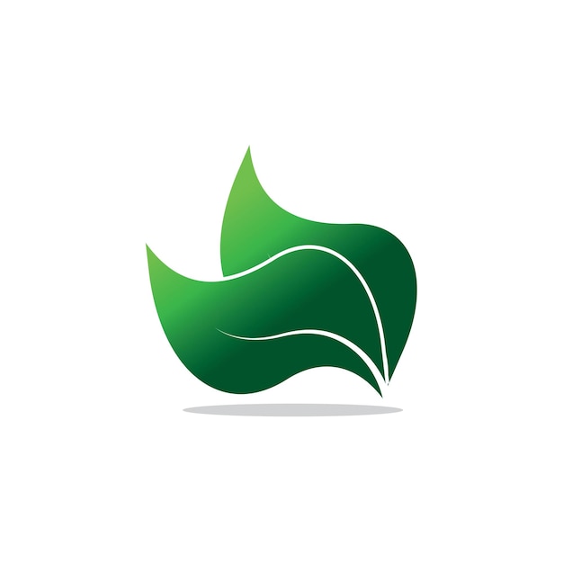 Logotipo do conceito criativo de folha