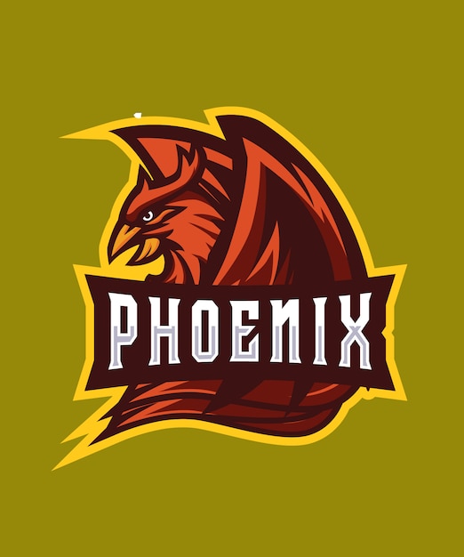 Logotipo do dark phoenix e sports