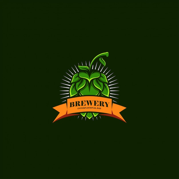 Logotipo do dia internacional da cervejaria.