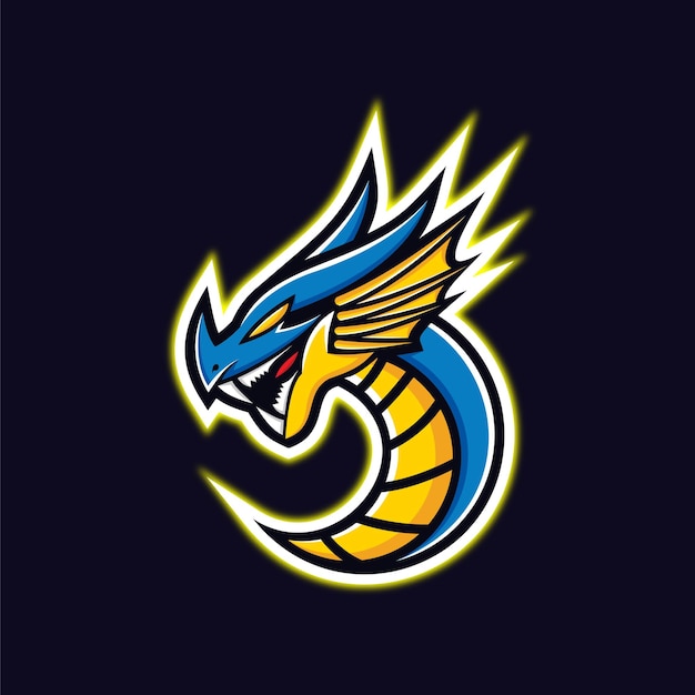 Vetor logotipo do dragon design