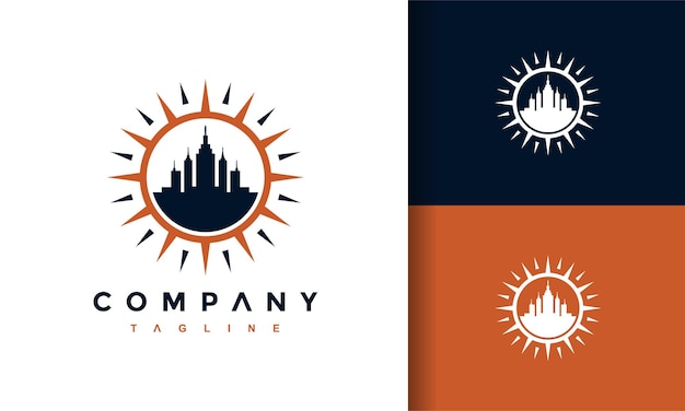 Logotipo do edifício da cidade do sol