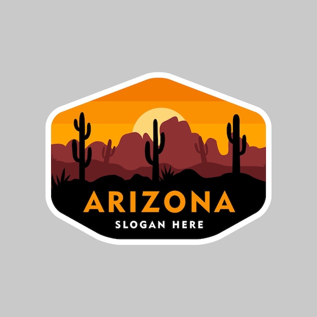 Vetor logotipo do emblema do arizona