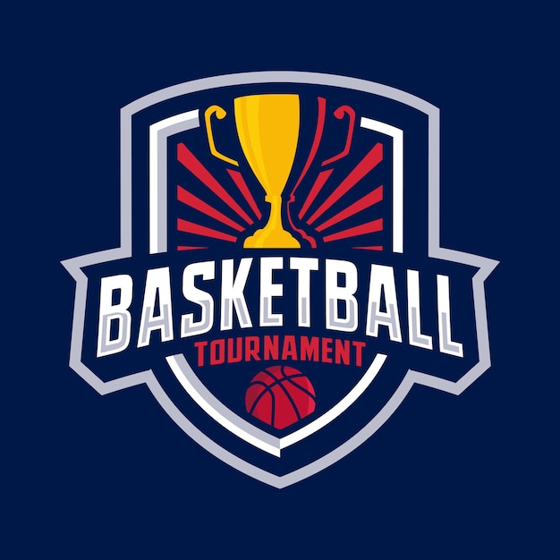 Logotipo do emblema do torneio de basquete