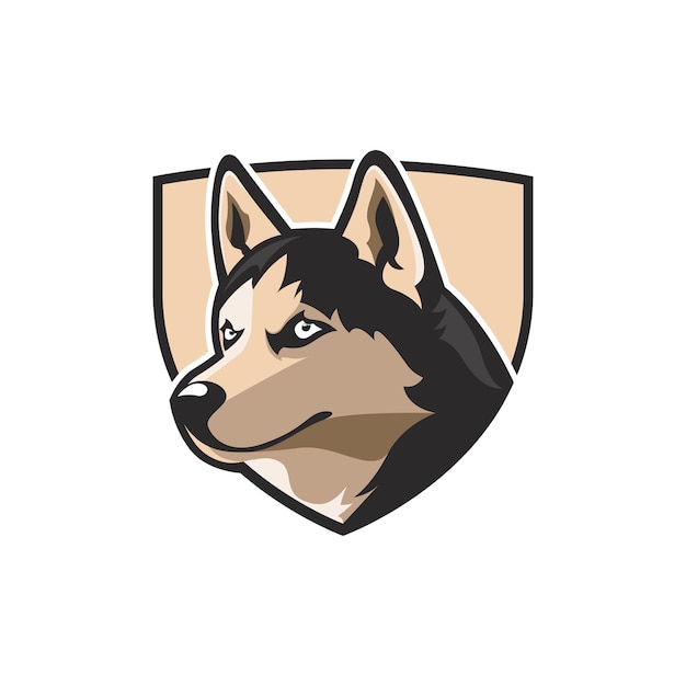 Logotipo do escudo do lobo