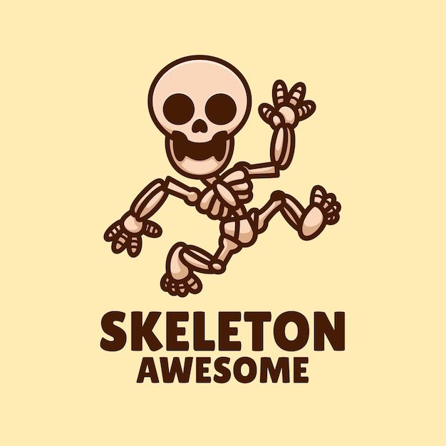 Vetor logotipo do esqueleto