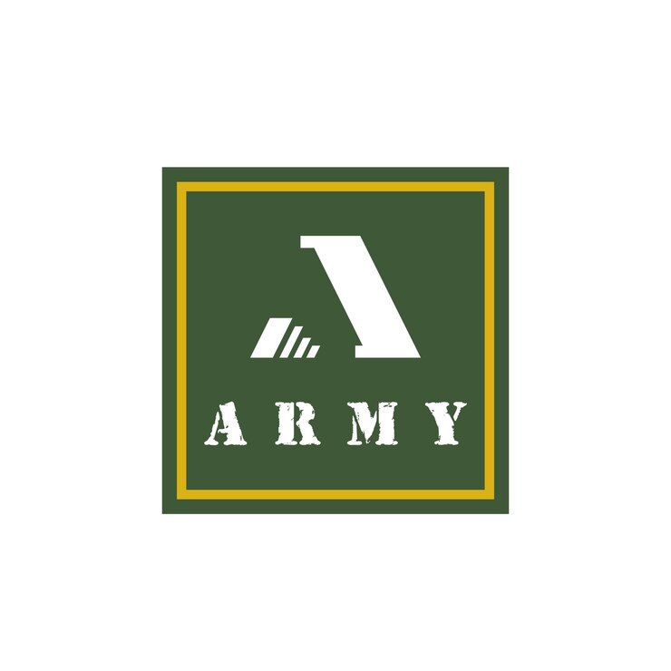 Vetor logotipo do exército vetor modelo de desenho de símbolo militar