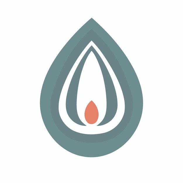 Vetor logotipo do ícone da vulva feminina para tema de saúde ginecológica