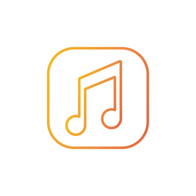logotipo do ícone do leitor de mp3