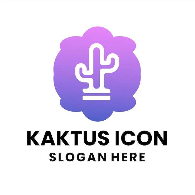 Vetor logotipo do ícone kaktus