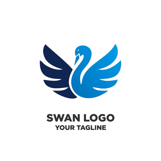 Logotipo do ícone swan