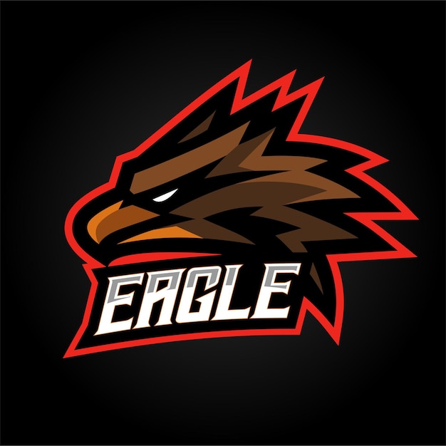 Logotipo do jogo do mascote eagle head