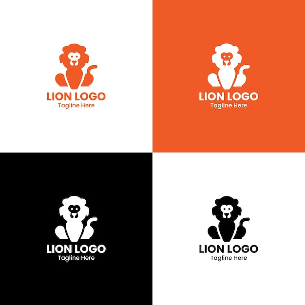 Vetor logotipo do leão