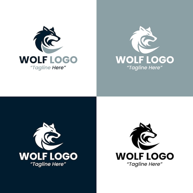 Vetor logotipo do lobo