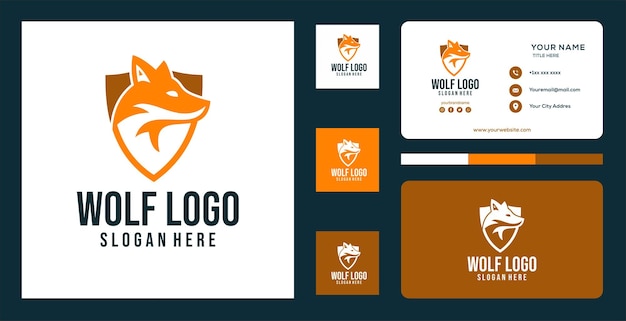 Vetor logotipo do lobo