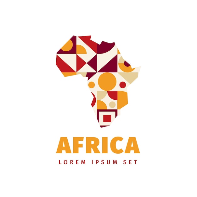 Vetor logotipo do mapa da áfrica