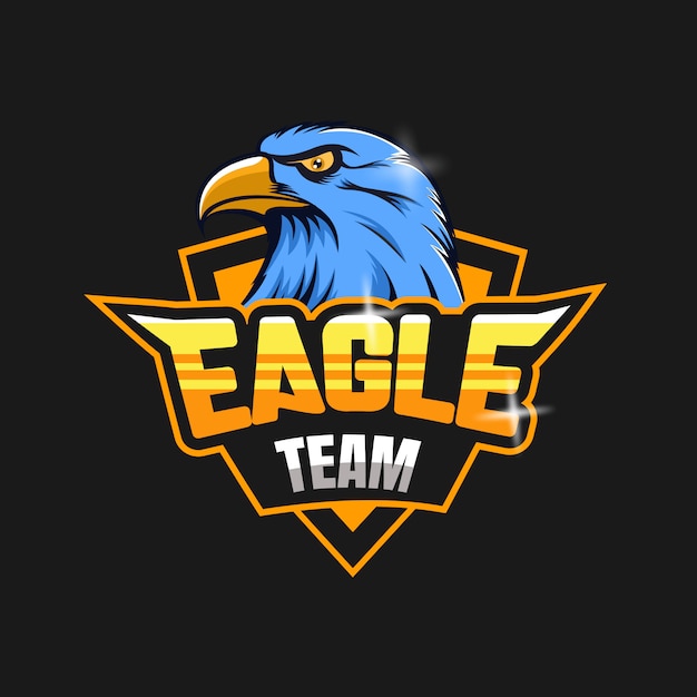 Logotipo do mascote da equipe de e-sports da eagle