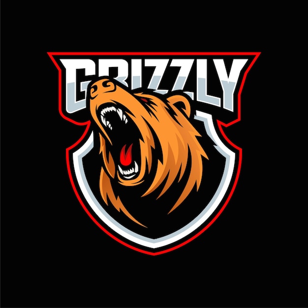 Logotipo do mascote do angry bears