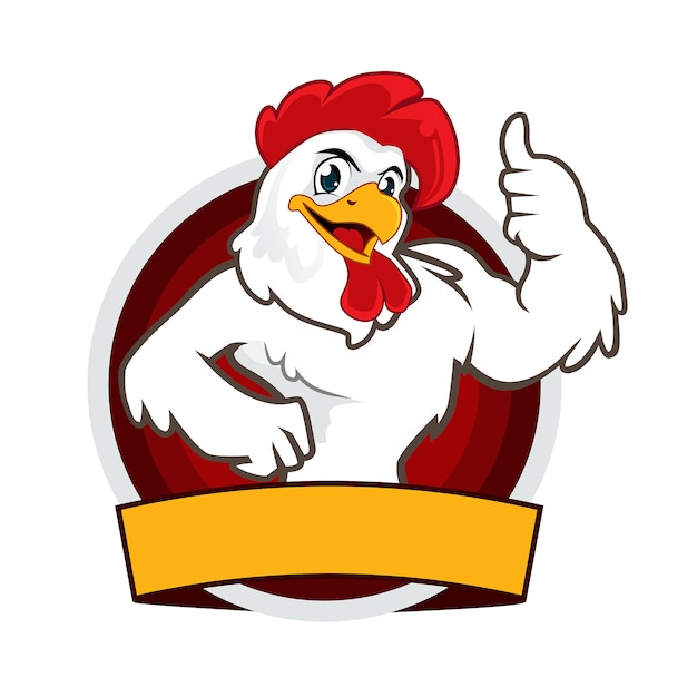 Logotipo do mascote do frango