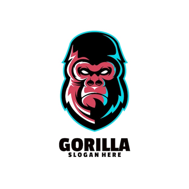 Logotipo do mascote do gorila