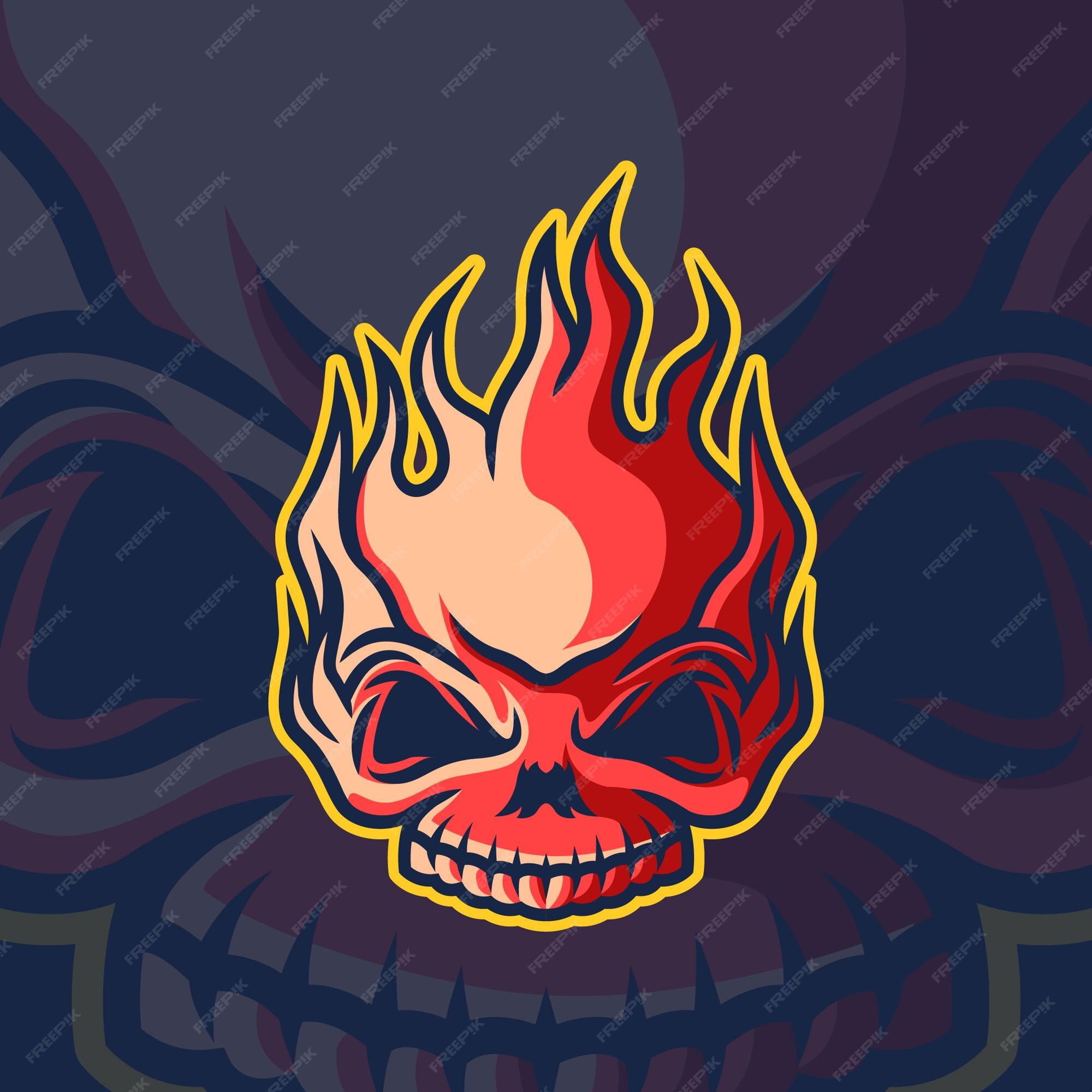 conjunto de design de logotipo de mascote de e-sport de personagem de  caveira jogo de música símbolo de caveira, coleção de ícones ilustração  vetorial equipe de jogos 17777290 Vetor no Vecteezy