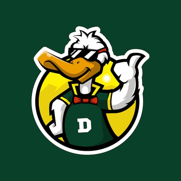 Logotipo do mascote do pato