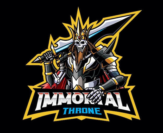 Logotipo do mascote do rei imortal