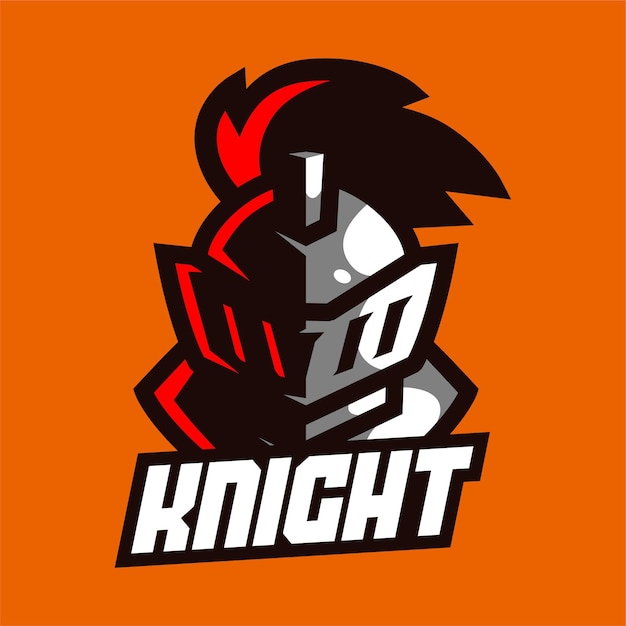 Logotipo do mascote knight