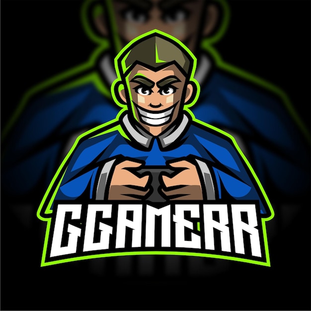 Vetor logotipo do mobile gamer esport gaming