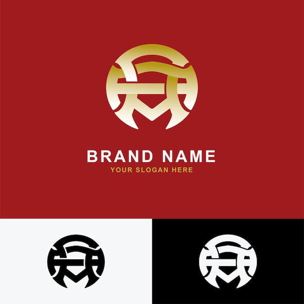 Logotipo do modelo de letras monograma a ou aa inicial para roupas, vestuário, marca