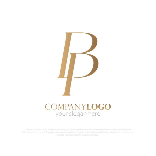 logotipo do monograma bp