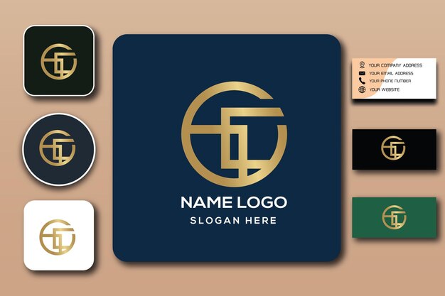 logotipo do monograma gc