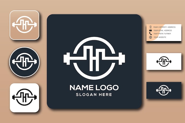 logotipo do monograma saudável