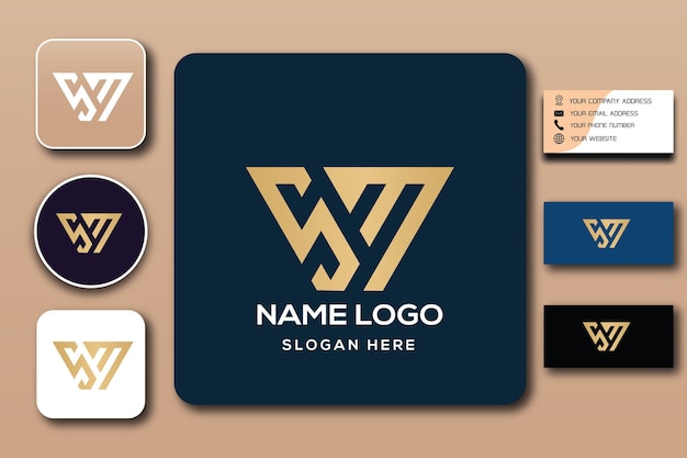 logotipo do monograma sm