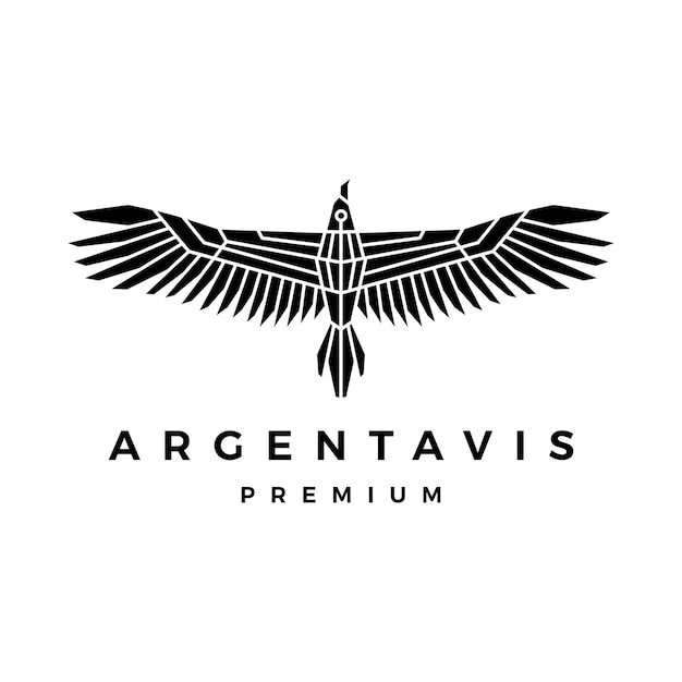 Vetor logotipo do pássaro argentavis