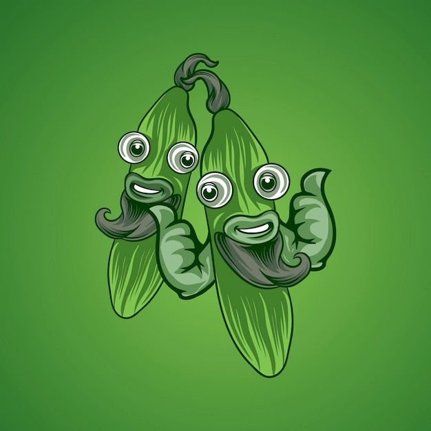 Logotipo do personagem pepino