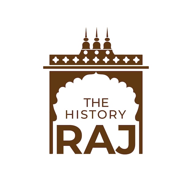Vetor logotipo do rajastão história logotipo conceito raj logotipo modelo história design do logotipo traval e logotipo da turnê