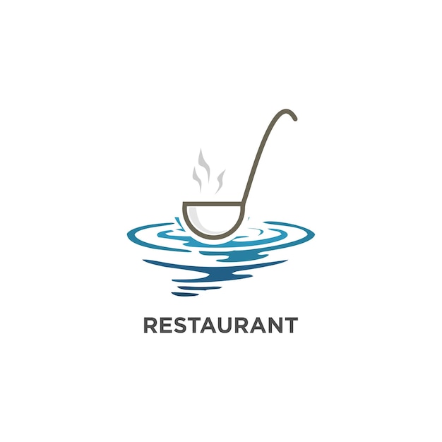 Logotipo do restaurante e ícone de comida