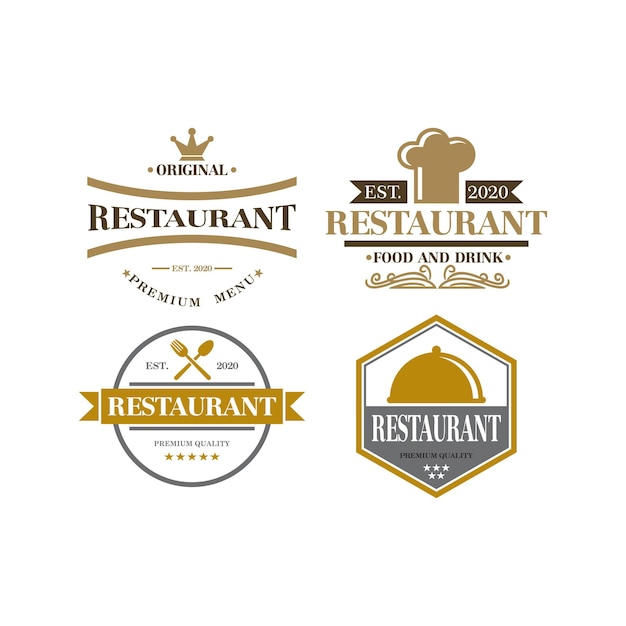 logotipo do restaurante logotipo de comida vetor