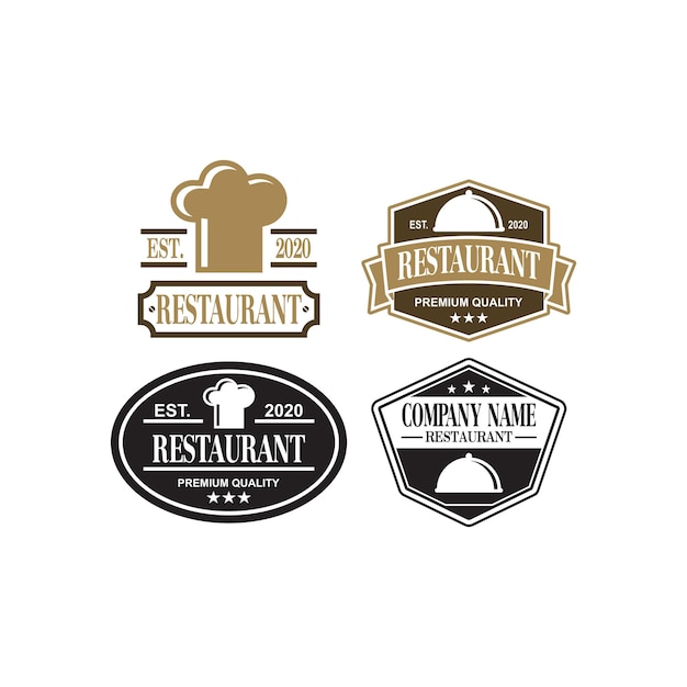 logotipo do restaurante logotipo de comida vetor