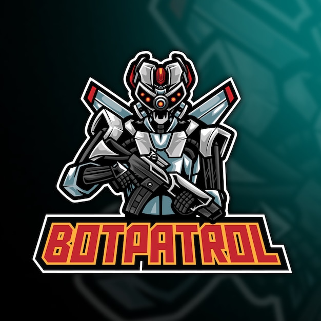 Logotipo do robot patrol esport