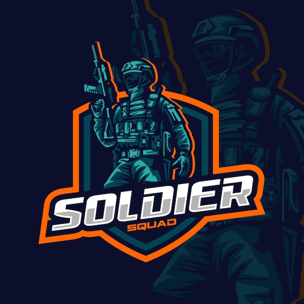 Logotipo do soldado esport
