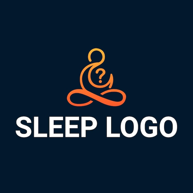 Vetor logotipo do sono