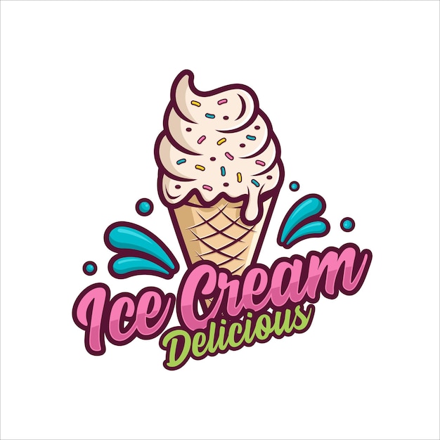 Vetor logotipo do sorvete