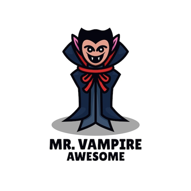 Vetor logotipo do sr. vampiro